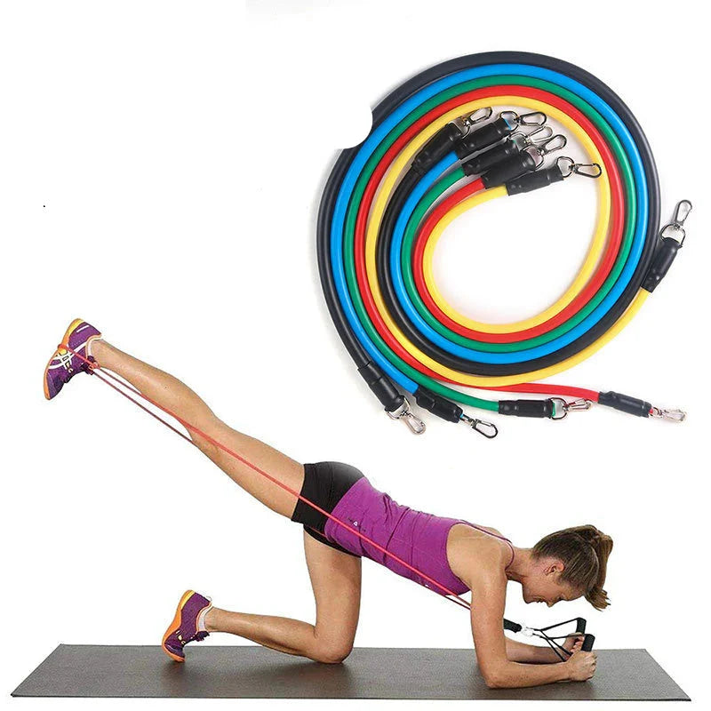 50LB Resistance Bands: Gym & Home Fitness