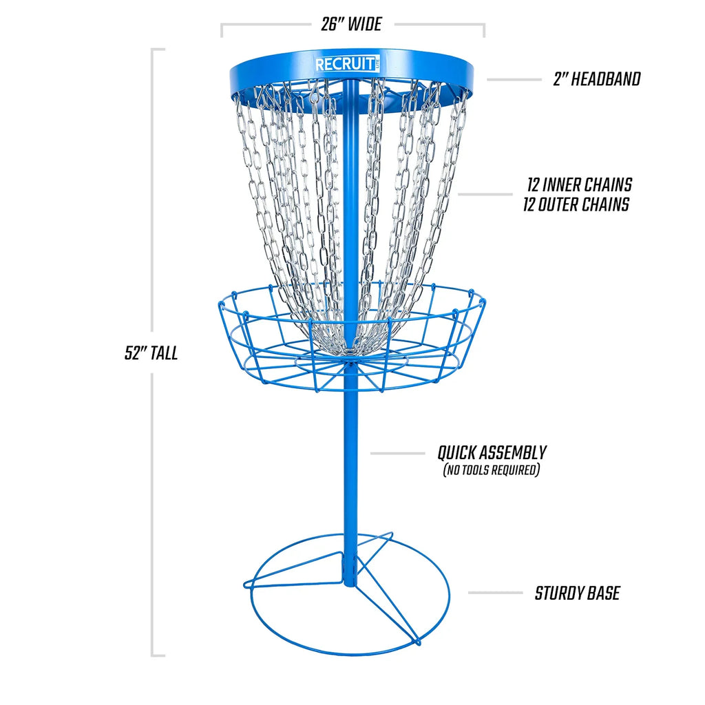 Recruit Lite Disc Golf Basket